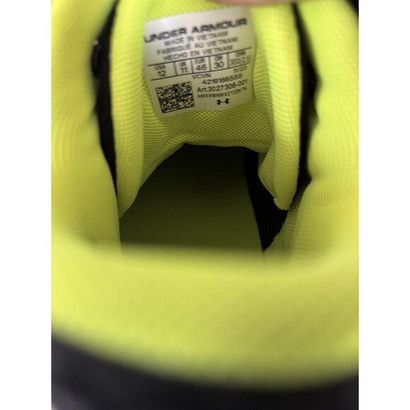 Under Armour Hammer MC 2.0 Football Cleat Black White Lace-Up Football Cleats 12 - Picture 9 of 9